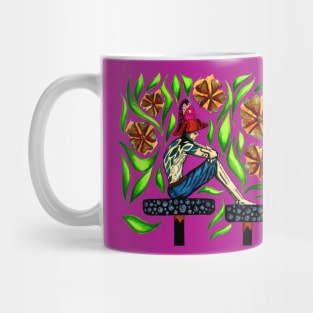 the mad hatter sitting waiting wishing Mug